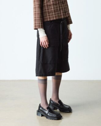 MAYBOLE LOAFER Square Toe Ruched Leather Loafers