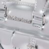 Mini Top Handle Bag Silver Patent Leather Bag Mini Top Handle Bag Silver Patent Leather Bag