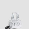Mini Top Handle Bag Silver Patent Leather Bag Mini Top Handle Bag Silver Patent Leather Bag
