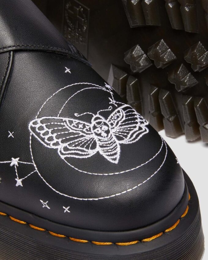 MONK CELESTIAL MOTH Leather Platform Shoes MONK CELESTIAL MOTH Leather Platform Shoes