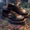 MONK CELESTIAL MOTH Leather Platform Shoes MONK CELESTIAL MOTH Leather Platform Shoes