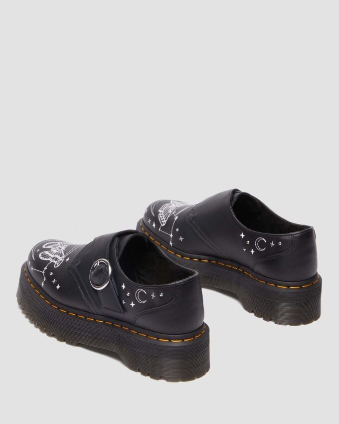 MONK CELESTIAL MOTH Leather Platform Shoes MONK CELESTIAL MOTH Leather Platform Shoes