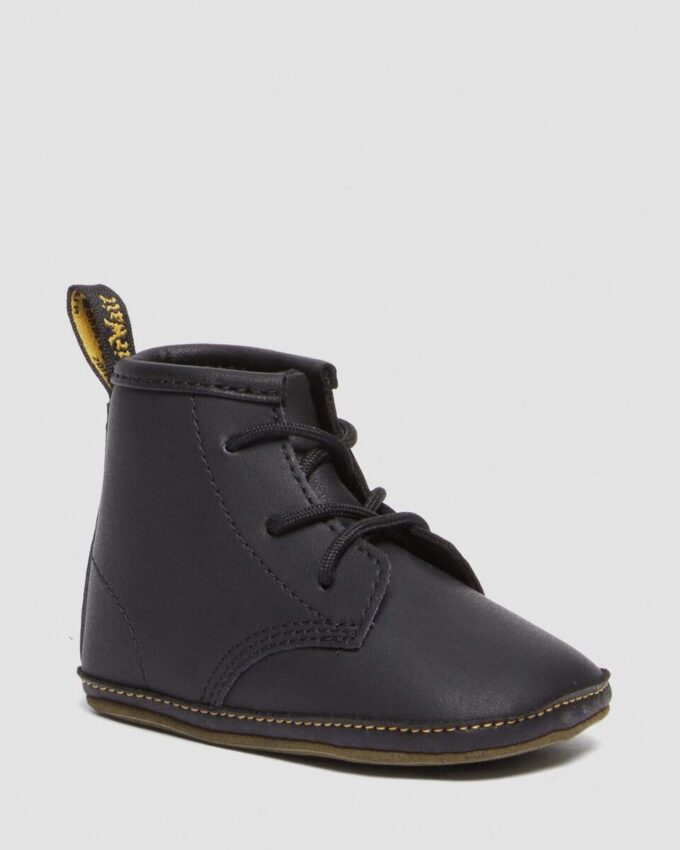 Newborn 1460 Auburn Leather Booties Newborn 1460 Auburn Leather Booties