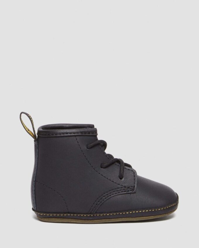 Newborn 1460 Auburn Leather Booties Newborn 1460 Auburn Leather Booties