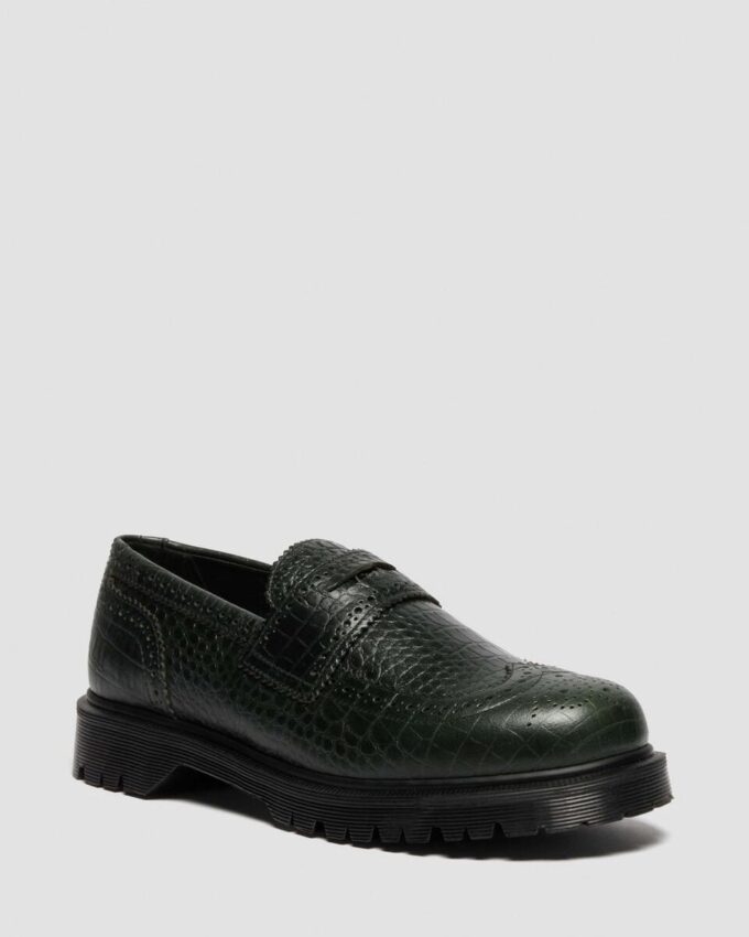 PENTON BROGUE Emboss Leather Loafers PENTON BROGUE Emboss Leather Loafers