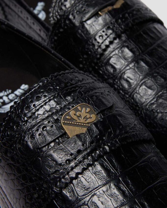 PENTON BROGUE Emboss Leather Loafers