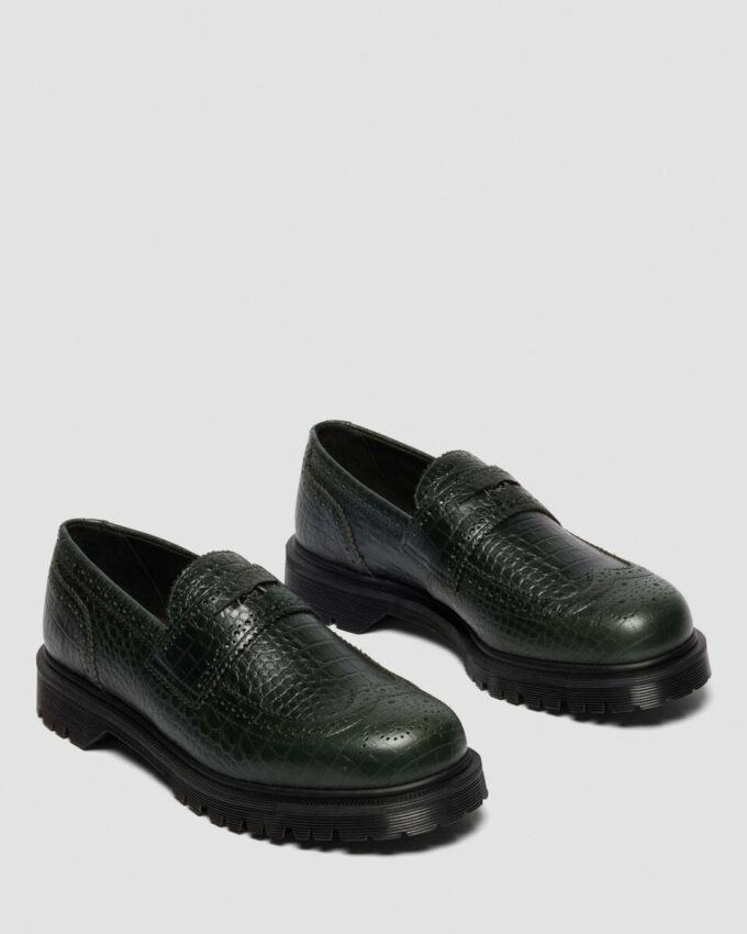 PENTON BROGUE Emboss Leather Loafers PENTON BROGUE Emboss Leather Loafers
