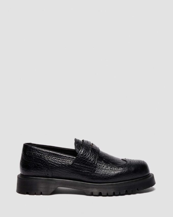 PENTON BROGUE Emboss Leather Loafers