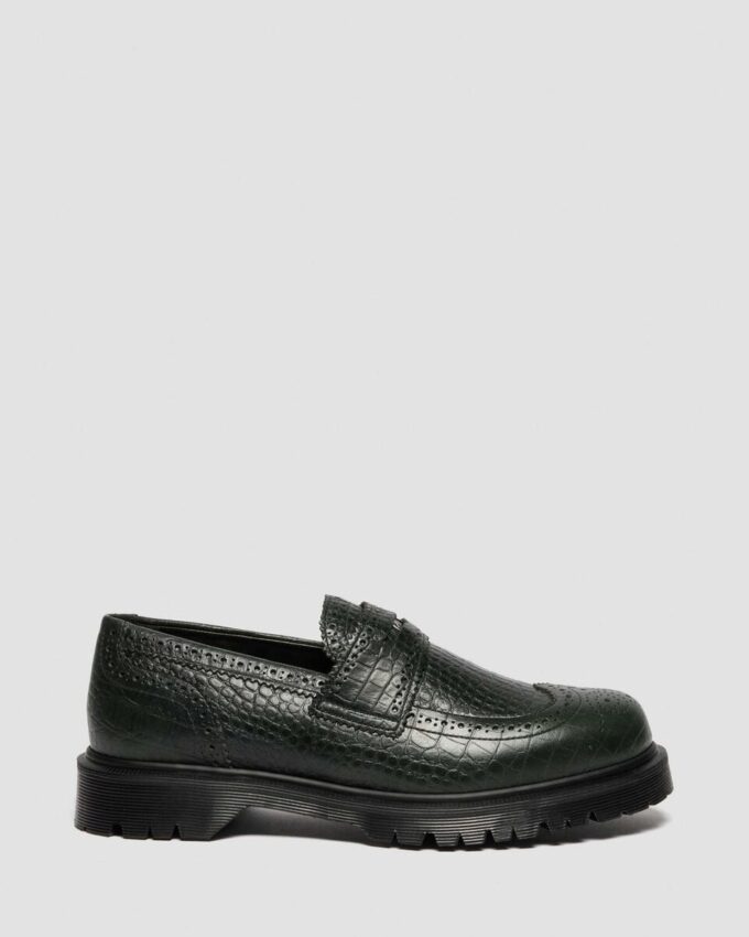 PENTON BROGUE Emboss Leather Loafers PENTON BROGUE Emboss Leather Loafers