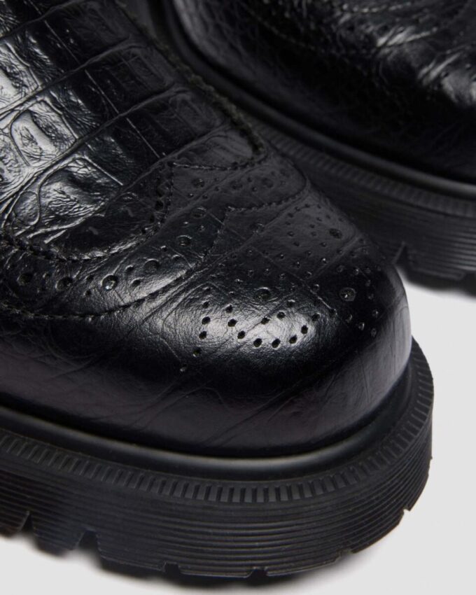PENTON BROGUE Emboss Leather Loafers