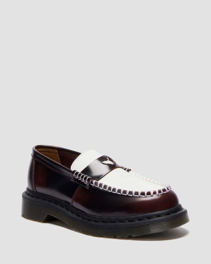 Penton Heart Two Tone Arcadia Rub Off Leather Loafers Penton Heart Two Tone Arcadia Rub Off Leather Loafers