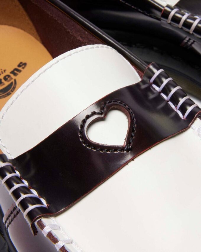 Penton Heart Two Tone Arcadia Rub Off Leather Loafers Penton Heart Two Tone Arcadia Rub Off Leather Loafers