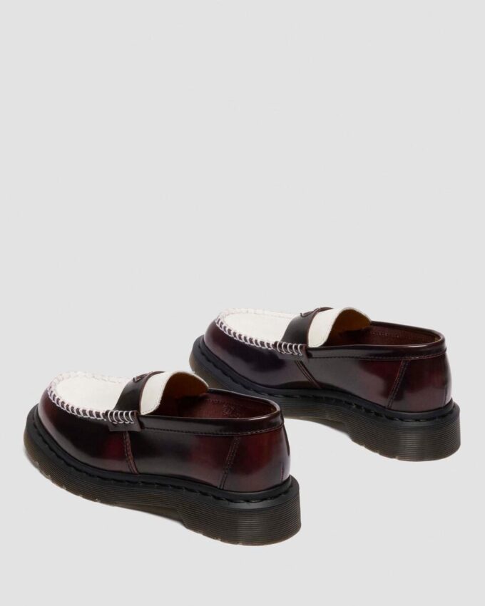 Penton Heart Two Tone Arcadia Rub Off Leather Loafers Penton Heart Two Tone Arcadia Rub Off Leather Loafers