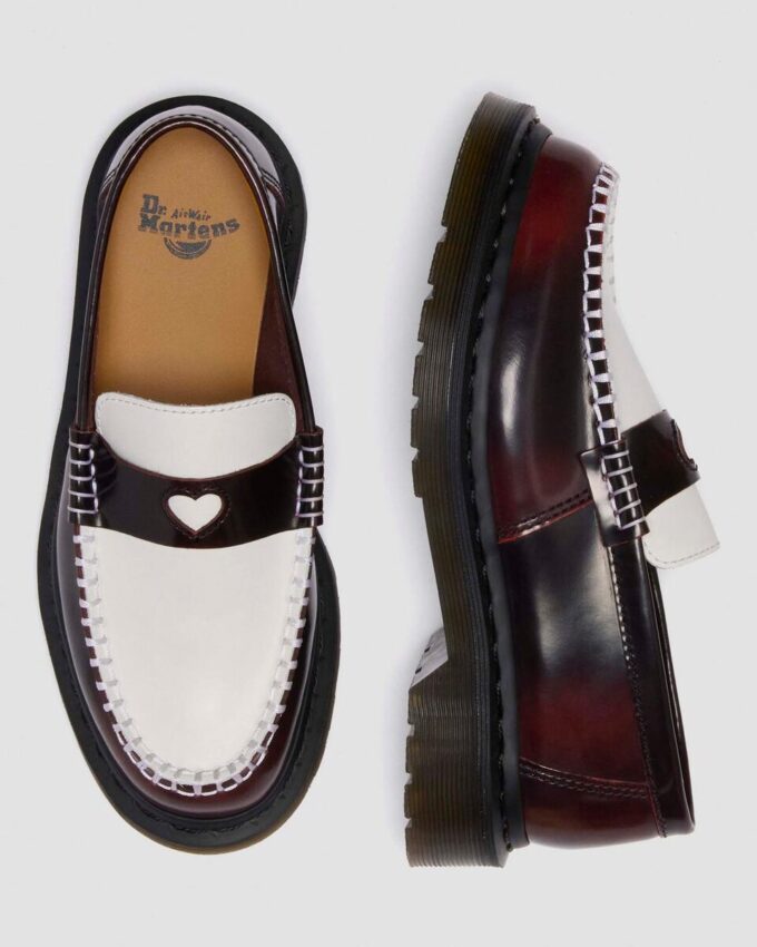 Penton Heart Two Tone Arcadia Rub Off Leather Loafers Penton Heart Two Tone Arcadia Rub Off Leather Loafers
