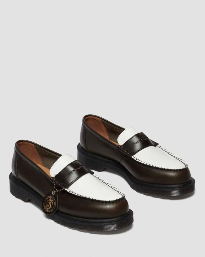 Penton Made In England Two-Tone Leather Loafers Penton Made In England Two-Tone Leather Loafers