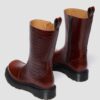 REJENA Croc Emboss Leather Boots REJENA Croc Emboss Leather Boots