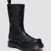 REJENA Hair On Croc Emboss Leather Boots REJENA Hair On Croc Emboss Leather Boots