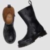 REJENA Hair On Croc Emboss Leather Boots REJENA Hair On Croc Emboss Leather Boots