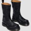REJENA Hair On Croc Emboss Leather Boots REJENA Hair On Croc Emboss Leather Boots