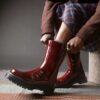 Rejena Lacquered Leather Boots Rejena Lacquered Leather Boots