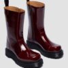 Rejena Lacquered Leather Boots Rejena Lacquered Leather Boots