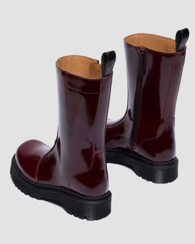 Rejena Lacquered Leather Boots Rejena Lacquered Leather Boots