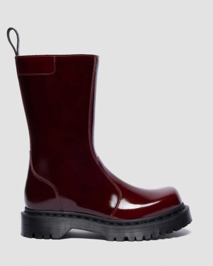 Rejena Lacquered Leather Boots Rejena Lacquered Leather Boots