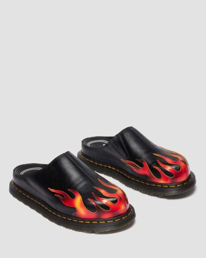 San Flame Leather Mules San Flame Leather Mules