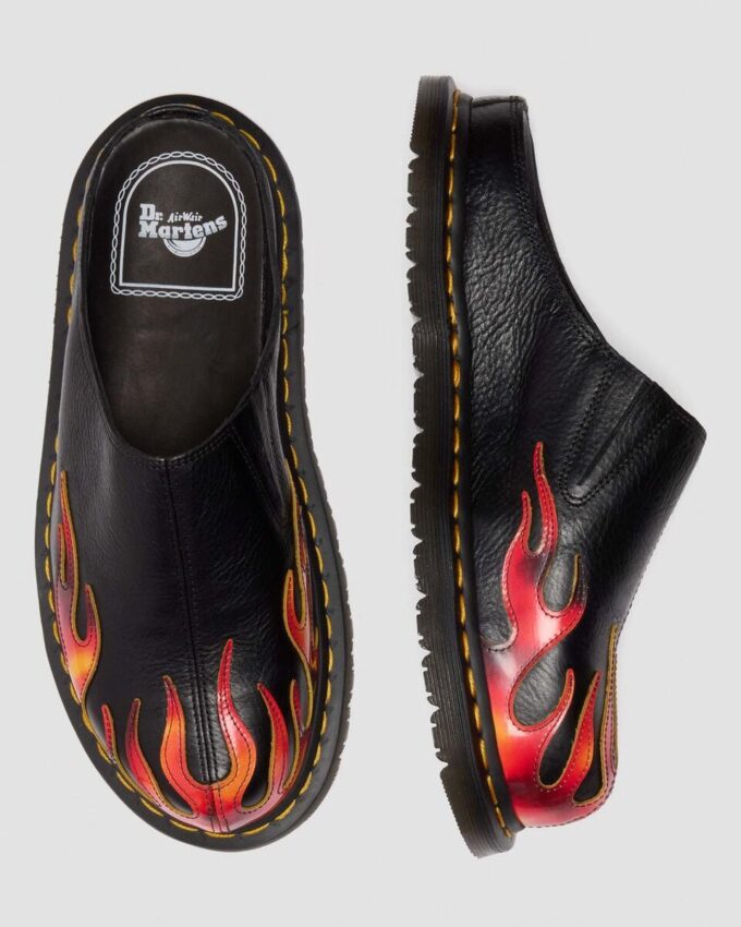 San Flame Leather Mules San Flame Leather Mules