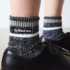 Short Marl Cotton Blend Socks