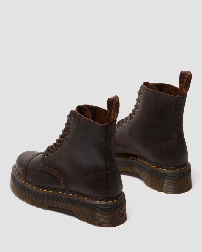 Sinclair Crazy Horse Leather Platform Boots Sinclair Crazy Horse Leather Platform Boots