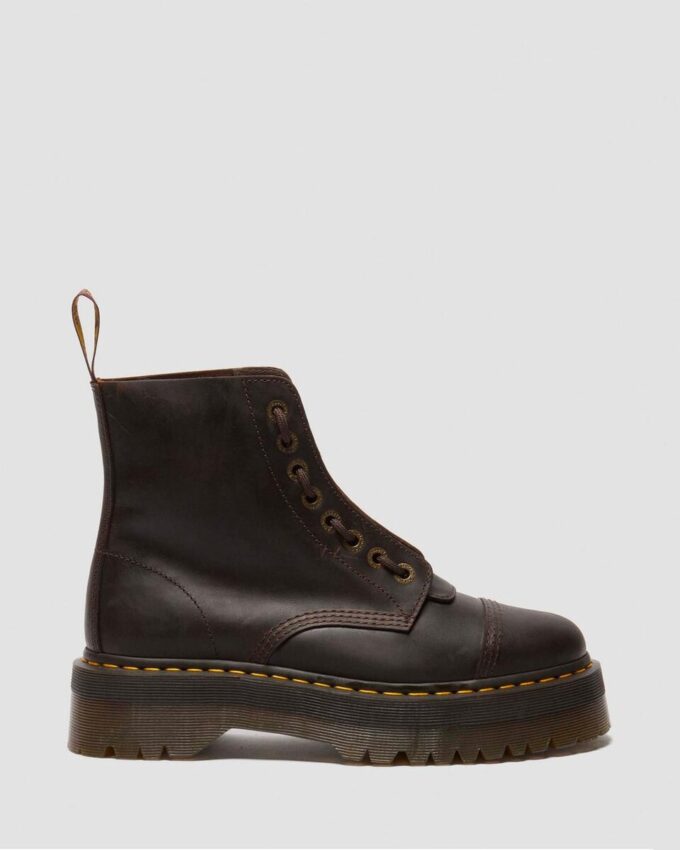 Sinclair Crazy Horse Leather Platform Boots Sinclair Crazy Horse Leather Platform Boots