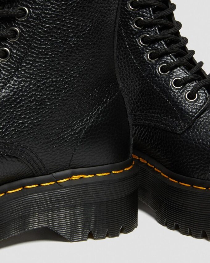SINCLAIR Milled Nappa Leather Platform Boots SINCLAIR Milled Nappa Leather Platform Boots