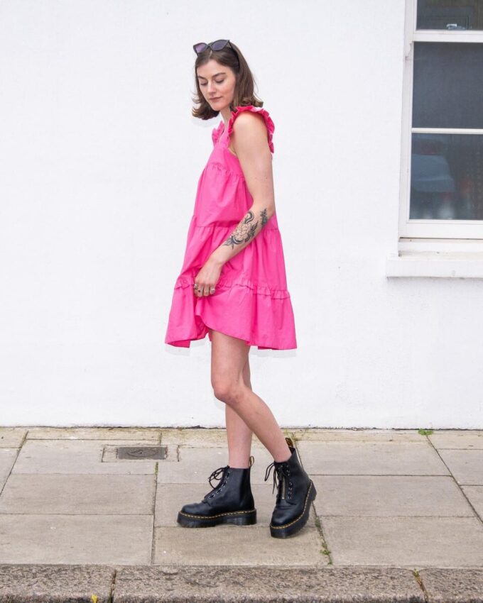 SINCLAIR Milled Nappa Leather Platform Boots SINCLAIR Milled Nappa Leather Platform Boots