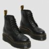 SINCLAIR Milled Nappa Leather Platform Boots SINCLAIR Milled Nappa Leather Platform Boots