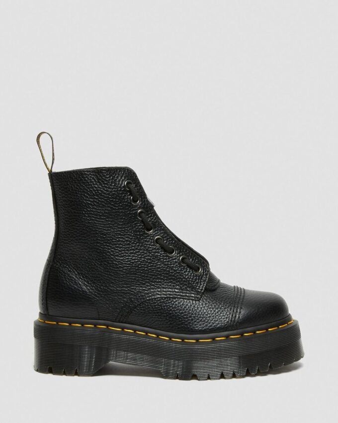 SINCLAIR Milled Nappa Leather Platform Boots SINCLAIR Milled Nappa Leather Platform Boots