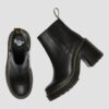 SPENCE Leather Flared Heel Chelsea Boots SPENCE Leather Flared Heel Chelsea Boots