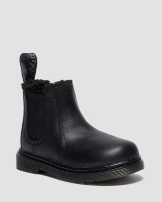 Toddler 2976 Faux Fur Lined Chelsea Boots Toddler 2976 Faux Fur Lined Chelsea Boots