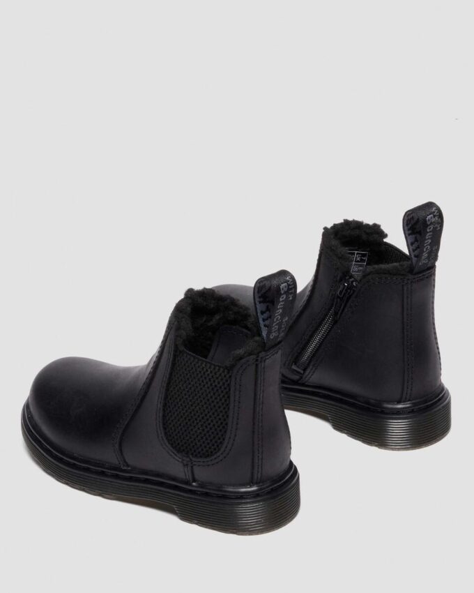 Toddler 2976 Faux Fur Lined Chelsea Boots Toddler 2976 Faux Fur Lined Chelsea Boots