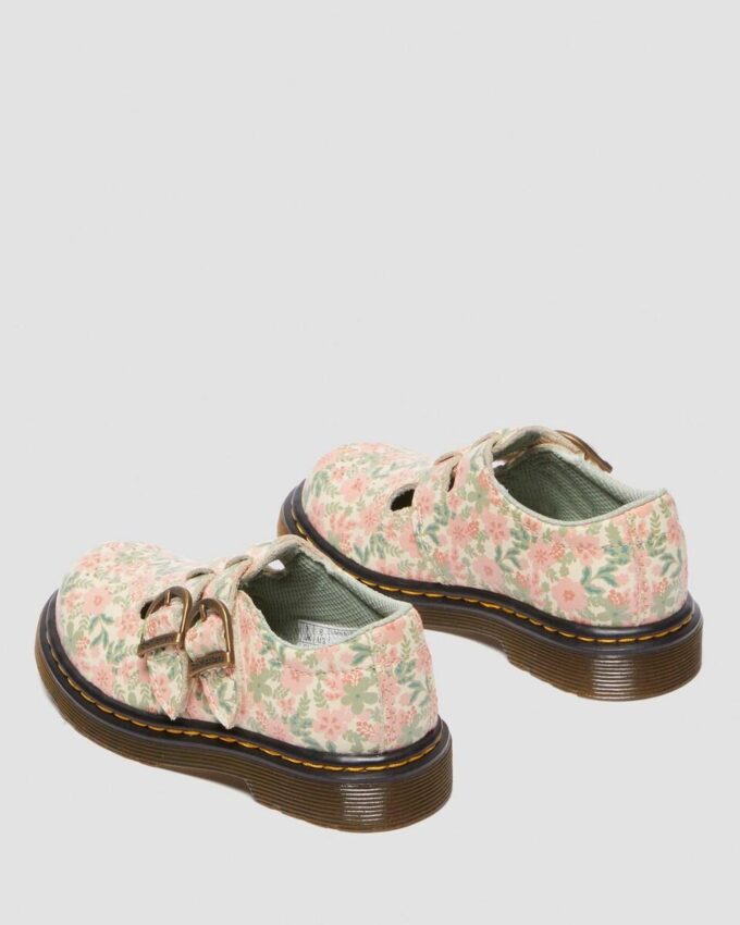 Toddler 8053 Floral Leather Mary Jane Shoes Toddler 8053 Floral Leather Mary Jane Shoes