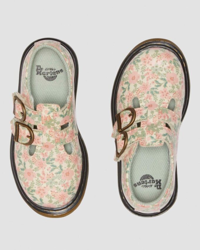 Toddler 8053 Floral Leather Mary Jane Shoes Toddler 8053 Floral Leather Mary Jane Shoes