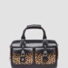 Top Handle Bag Leopard Print Hair On Top Handle Bag Leopard Print Hair On