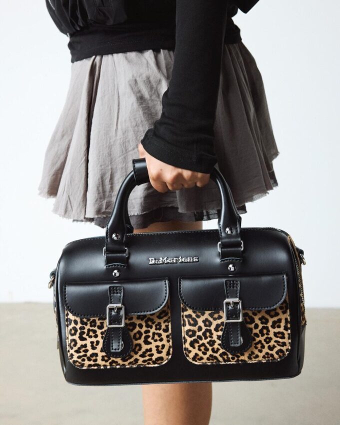 Top Handle Bag Leopard Print Hair On Top Handle Bag Leopard Print Hair On