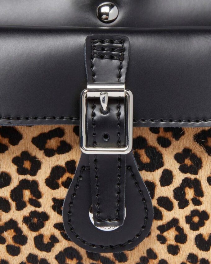 Top Handle Bag Leopard Print Hair On Top Handle Bag Leopard Print Hair On