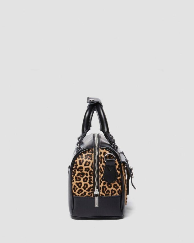 Top Handle Bag Leopard Print Hair On Top Handle Bag Leopard Print Hair On