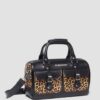 Top Handle Bag Leopard Print Hair On Top Handle Bag Leopard Print Hair On