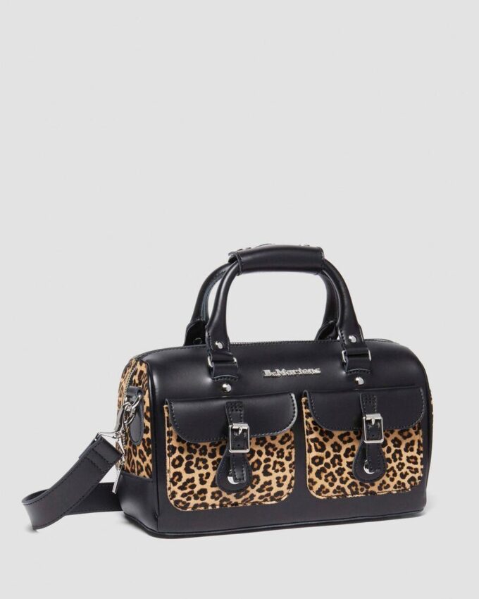 Top Handle Bag Leopard Print Hair On Top Handle Bag Leopard Print Hair On