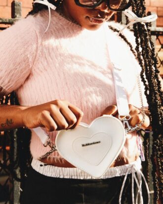 VEGAN MINI Heart Shaped Bag