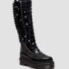 XTRM FRILL Platform Leather Boots XTRM FRILL Platform Leather Boots