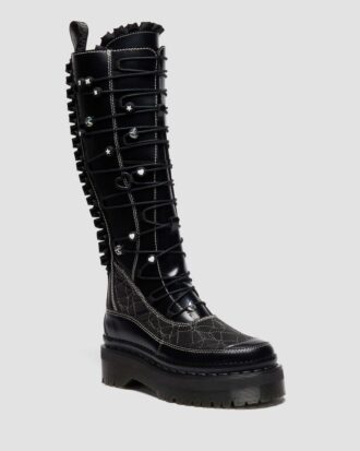 XTRM FRILL Platform Leather Boots